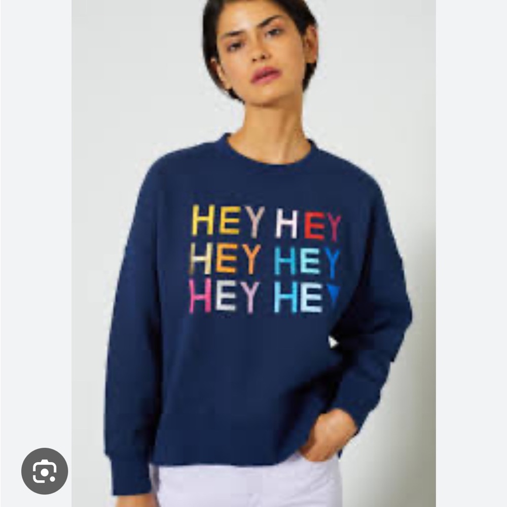 Navy Gorman x Castle hey hey hey sweatshirt size AUS 10/US 6